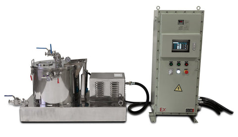 Certified 45L Jacketed Stainless Steel Centrifuge with Explosion Proof Motor and Siemens Controller, additional product view 2
