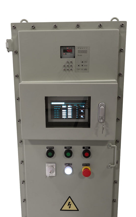 Certified 475L Jacketed Stainless Steel Centrifuge with Explosion Proof Motor and Siemens Controller - 150Lbs Max Capacity