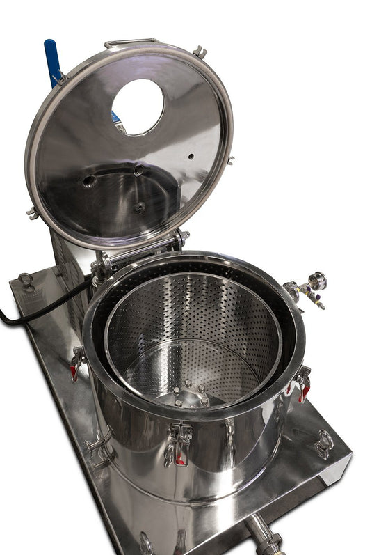 Certified 45L Jacketed Stainless Steel Centrifuge with Explosion Proof Motor and Siemens Controller