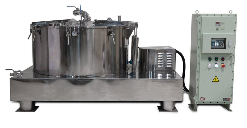 Load image into Gallery viewer, Certified 475L Jacketed Stainless Steel Centrifuge with Explosion Proof Motor and Siemens Controller - 150Lbs Max Capacity
