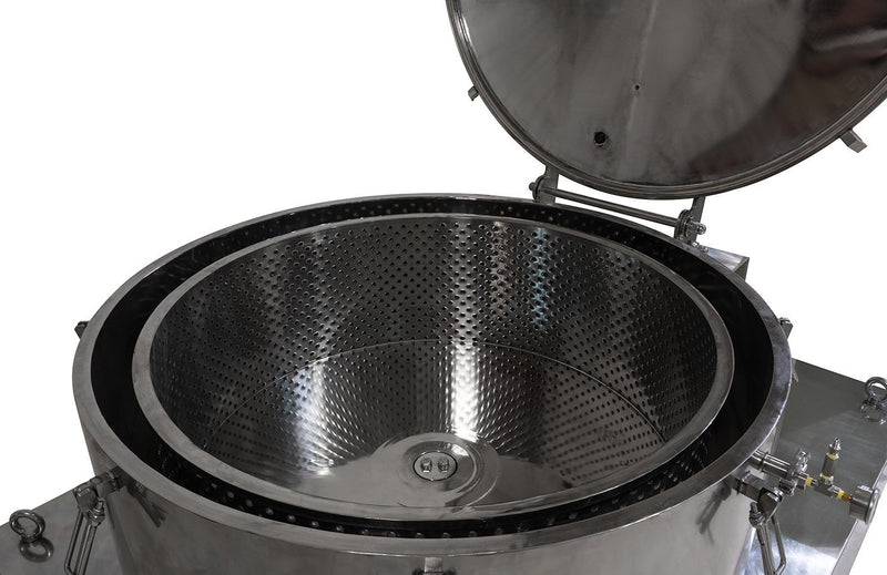 Load image into Gallery viewer, Certified 475L Jacketed Stainless Steel Centrifuge with Explosion Proof Motor and Siemens Controller - 150Lbs Max Capacity
