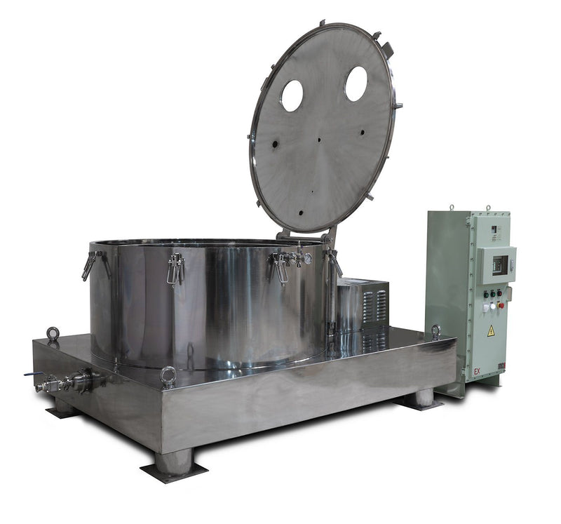 Load image into Gallery viewer, Certified 475L Jacketed Stainless Steel Centrifuge with Explosion Proof Motor and Siemens Controller - 150Lbs Max Capacity
