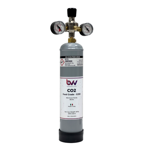 CO2 Tank Filled, 600g E290 Food Grade, additional product view 2