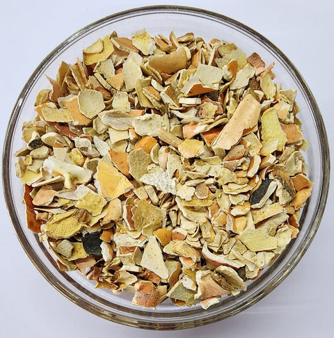 Crab/Lobster shell chunks — The Soil Makers organic soil amendment.