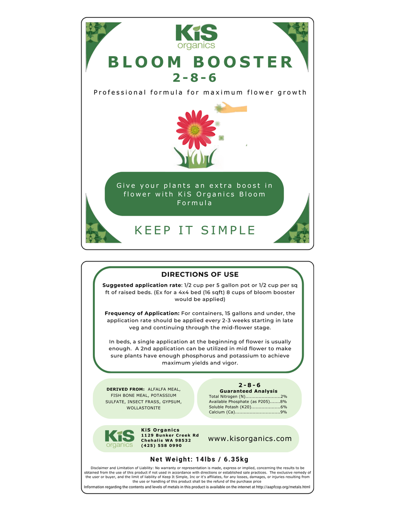 Load image into Gallery viewer, KiS Organics Bloom Booster 2-8-6
