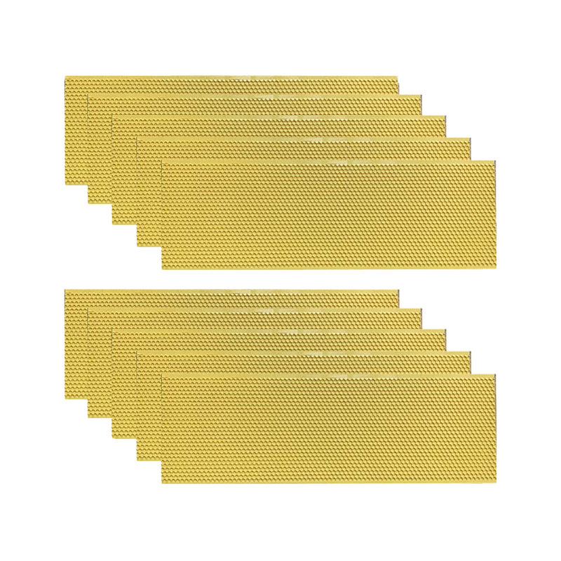 Load image into Gallery viewer, Hoover Hives Yellow Wax-Coated Medium Foundations – Bee-Friendly Comb Building for Langstroth Hives
