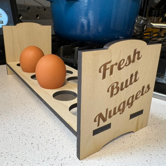 Counter Top Chicken Egg Holder - Fresh Butt Nuggets