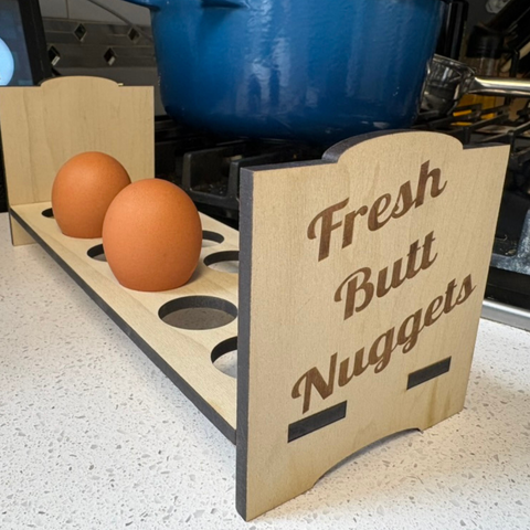 Counter Top Chicken Egg Holder - Fresh Butt Nuggets, additional product view 2