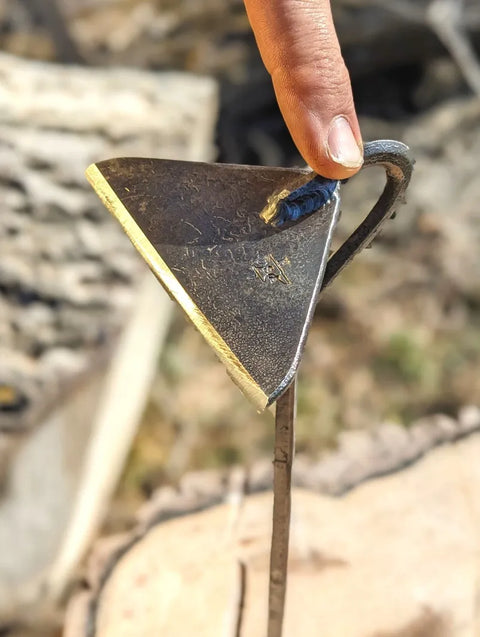 Homestead Iron Classic Garden Hoe shown in product view 2