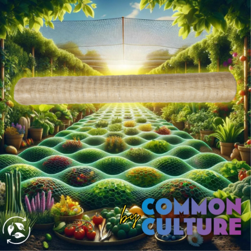 Load image into Gallery viewer, Common Culture Bio Trellis Netting Bulk Roll 5 ft x 3,280 ft w/ 4 in Squares
