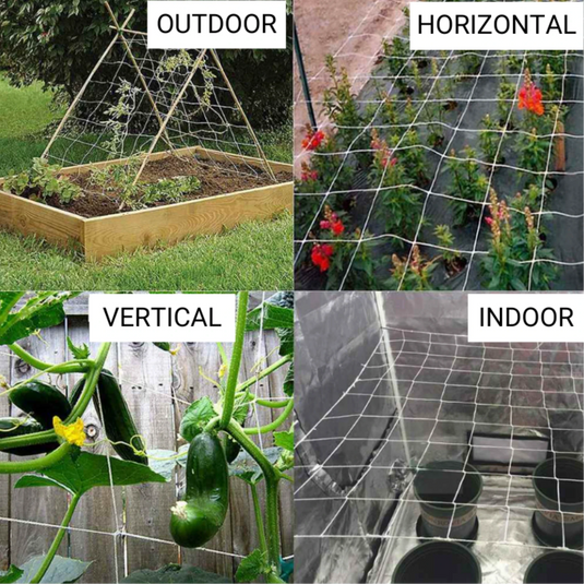 Common Culture Bio Trellis Netting Bulk Roll 6.5 ft x 3,280 ft w/ 6in Squares
