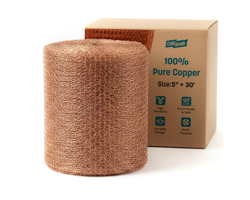 Load image into Gallery viewer, Roll of 100% pure copper mesh for filtering and scrubbing.
