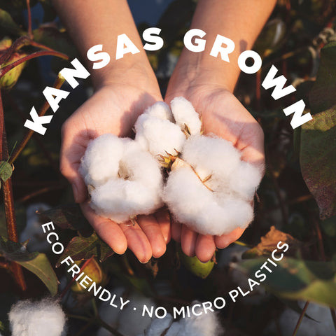 All-natural raw cotton batting for small-animal nesting, bedding and mulch.