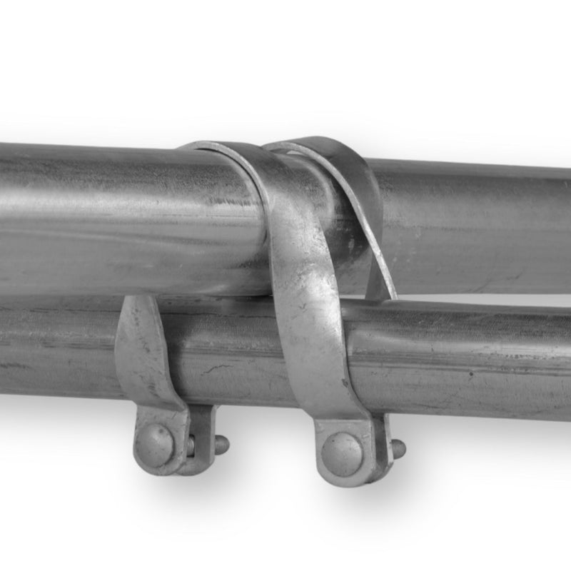 Load image into Gallery viewer, Greenhouse Cross Connectors - Galvanized Steel 1.66" x 1.375"
