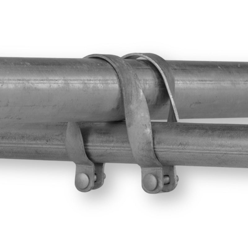 Load image into Gallery viewer, Greenhouse Cross Connectors - Galvanized Steel 2" x 1.375"
