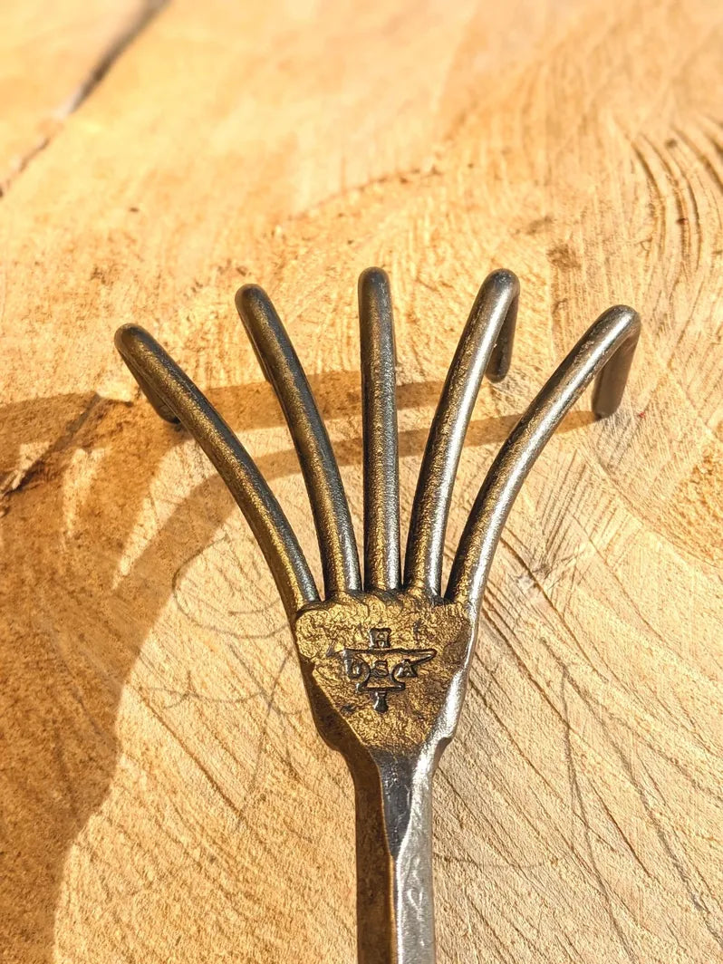 Load image into Gallery viewer, Homestead Iron Crow's Foot Cultivator shown in product view 5
