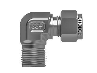 Male elbow tube fitting