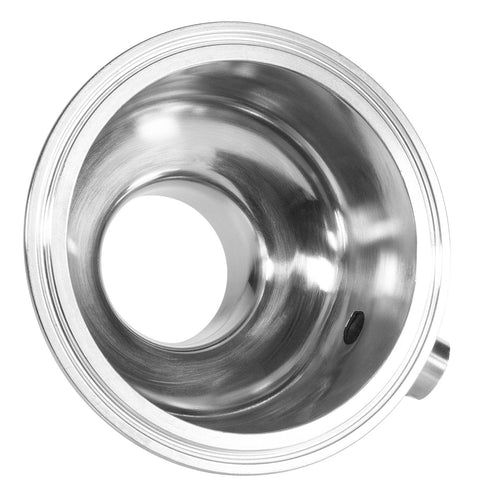 Hemispherical Tri-Clamp Reducer with 1/4