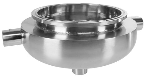 Jacketed Hemispherical Reducers with FNPT Drain