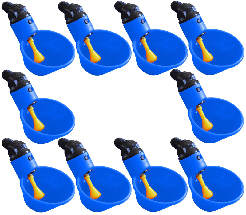Load image into Gallery viewer, Blue Automatic Cup Style Poultry Chicken Drinkers
