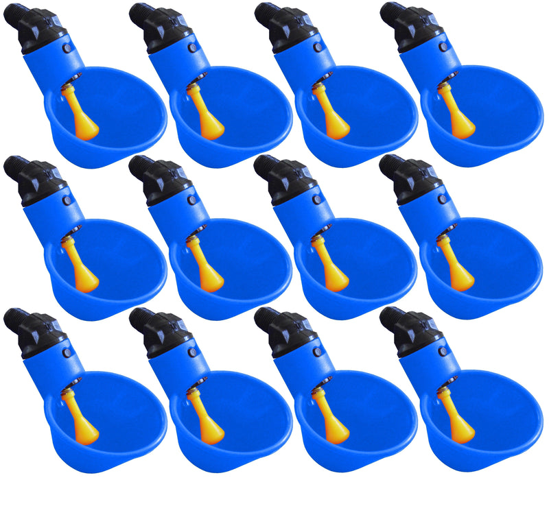 Load image into Gallery viewer, Blue Automatic Cup Style Poultry Chicken Drinkers
