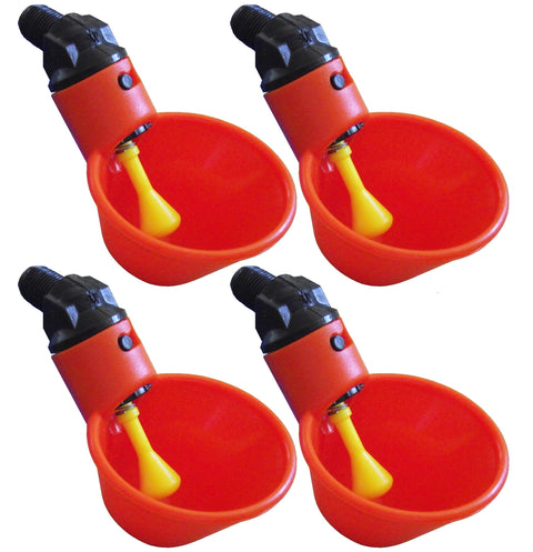 Orange Automatic Cup Style Poultry Chicken Drinkers, additional product view 2