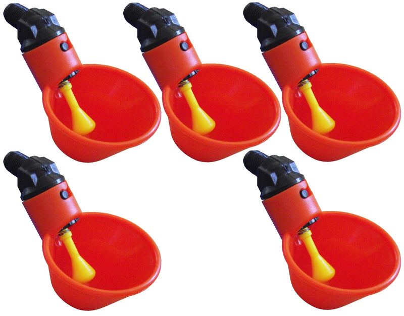 Load image into Gallery viewer, Orange Automatic Cup Style Poultry Chicken Drinkers
