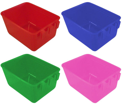 12oz cage cups, square feeders, 2-pack