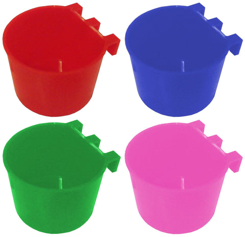 8oz cage cup feeder and water drinker