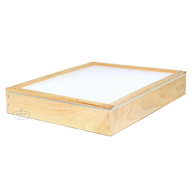 Load image into Gallery viewer, Solar fume board with a felt underside for clearing bees from supers.

