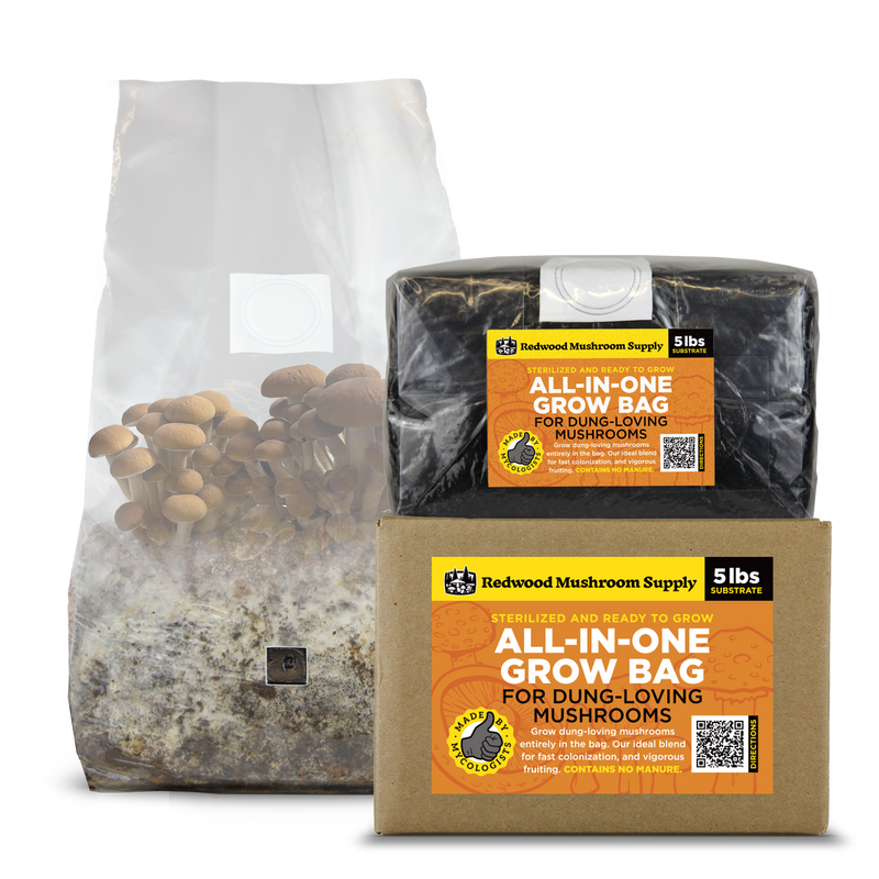 Load image into Gallery viewer, 'All-in-One' Mushroom Grow Bag - Dung Loving
