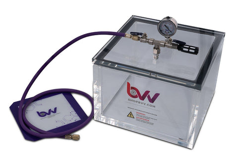 3.3 Gallon Square Acrylic Vacuum Chamber