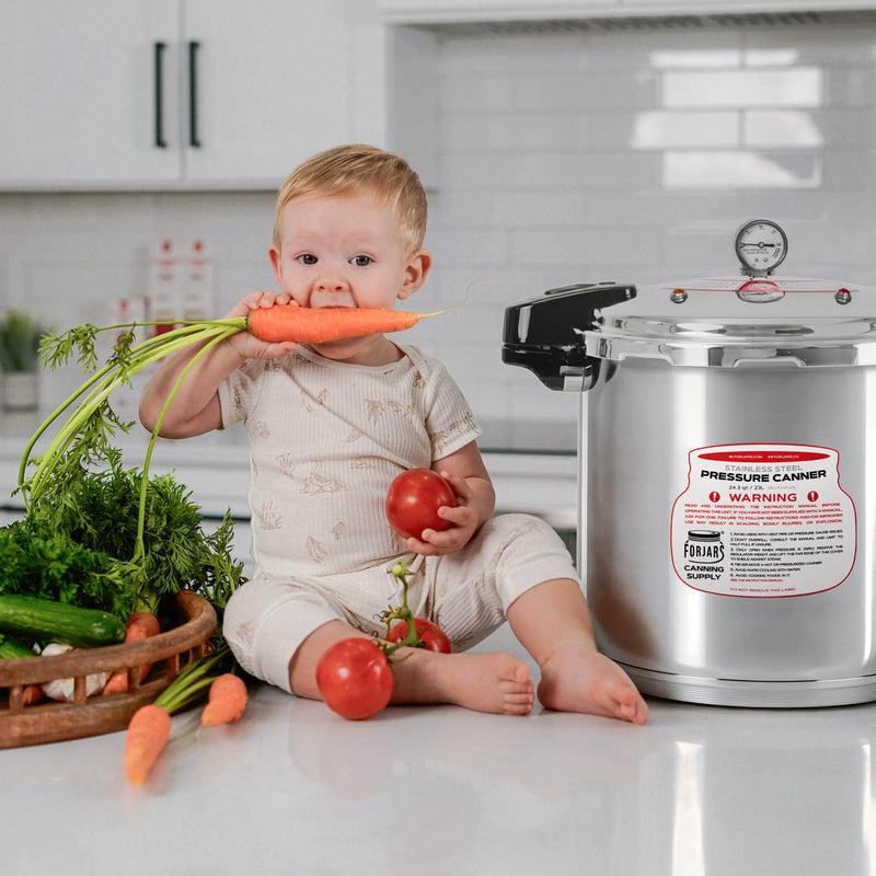 Load image into Gallery viewer, FORJARS® 23-Quart Pressure Canner — Now in Full 304 Stainless Steel
