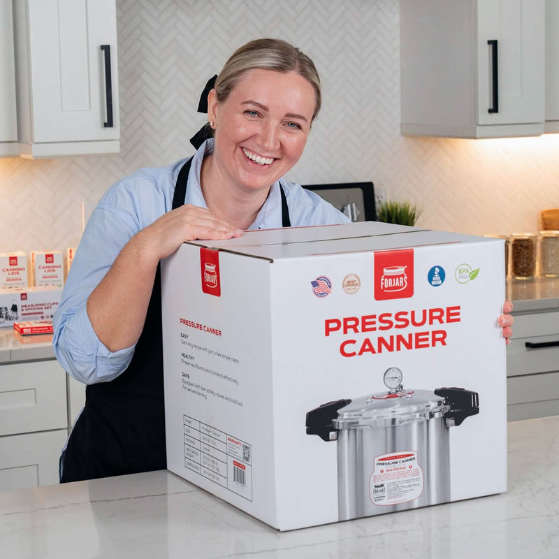 Load image into Gallery viewer, FORJARS® 23-Quart Pressure Canner — Now in Full 304 Stainless Steel
