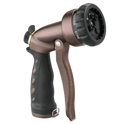 Orbit 7-pattern zinc front trigger nozzle, bronze 56891