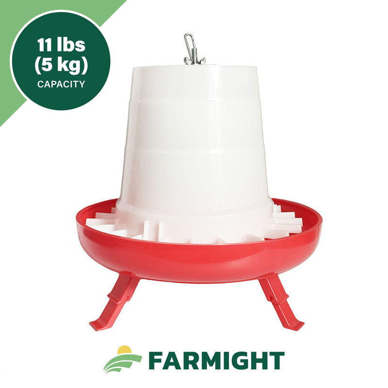 Load image into Gallery viewer, Farmight Open Top Hanging Feeder with Legs, 2 colors, 3 sizes

