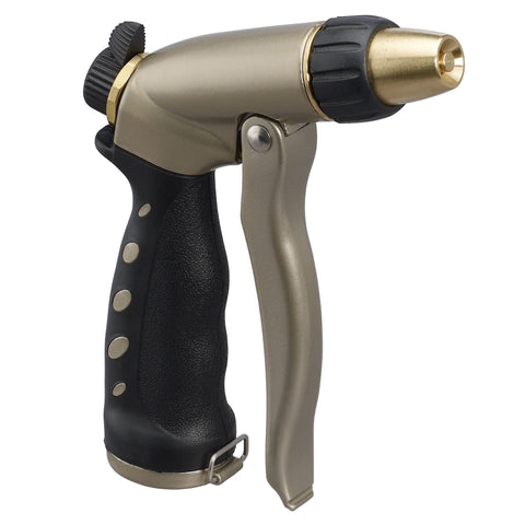Orbit adjustable zinc front trigger nozzle, titanium 56254