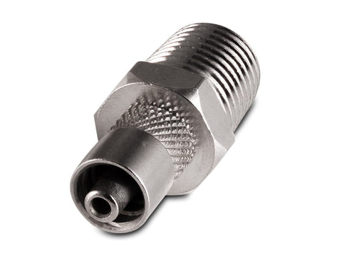 Male Luer to 1/4 NPT Male Nickle Plated Brass, additional product view 2