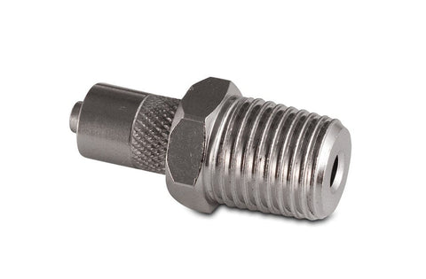 Male Luer to 1/4 NPT, nickel plated brass