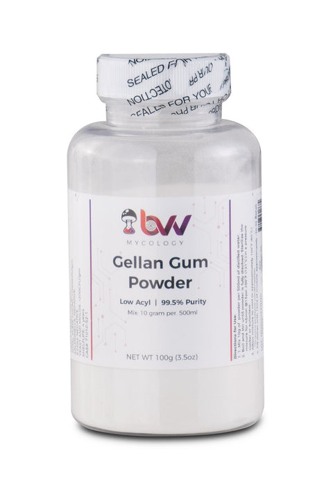Gellan gum powder for mushroom mycology