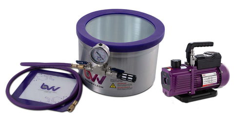 Glass Vac 2 Gal Aluminum Vacuum Chamber Kit
