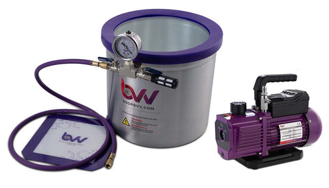 Glass Vac 5 Gal Aluminum Vacuum Chamber Kit