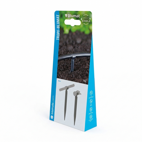 Blumat dripper support stake package shown at an angle