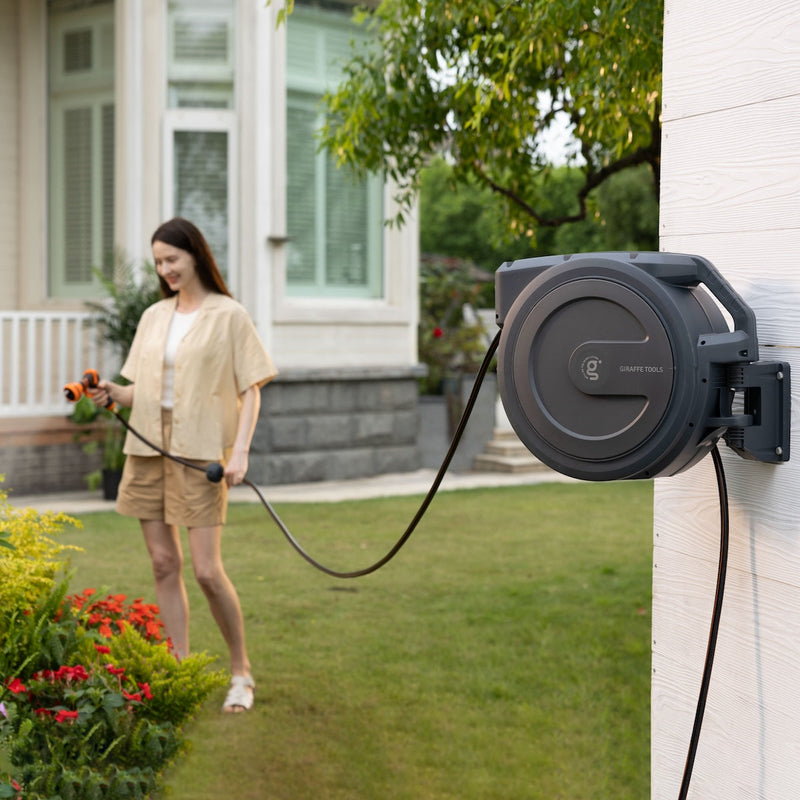 Load image into Gallery viewer, Retractable Garden Hose Reel 65ft-155ft
