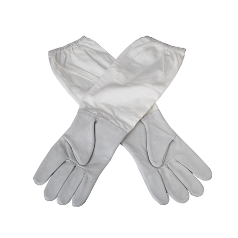 Beekeeping gloves, sheepskin leather, front
