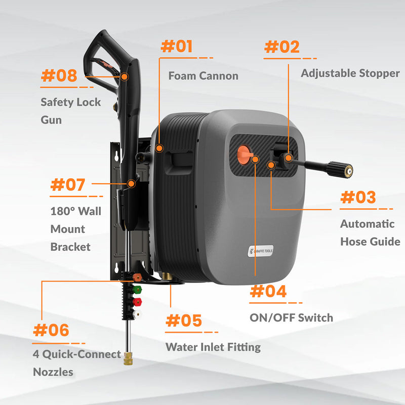 Load image into Gallery viewer, Grandfalls Retractable Pressure Washer G20
