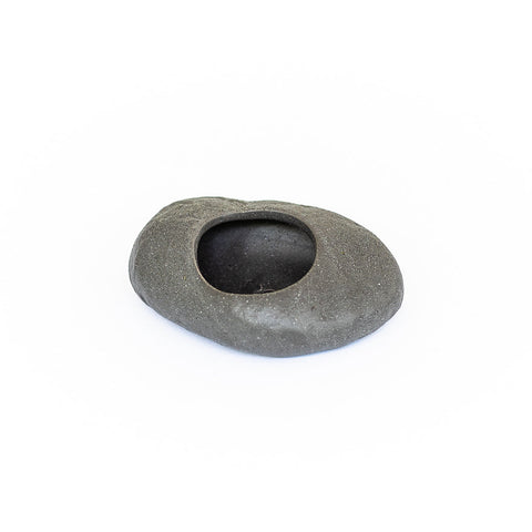Gray ceramic stone Tillandsia holder