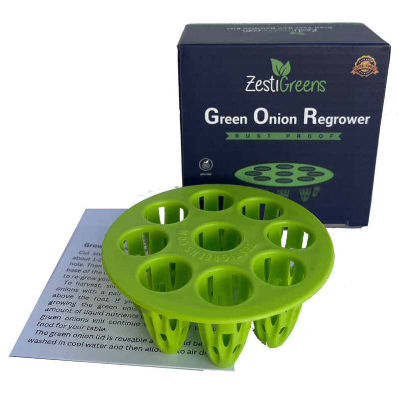 Load image into Gallery viewer, Green onion regrower lid kit for soil-free countertop regrowing.
