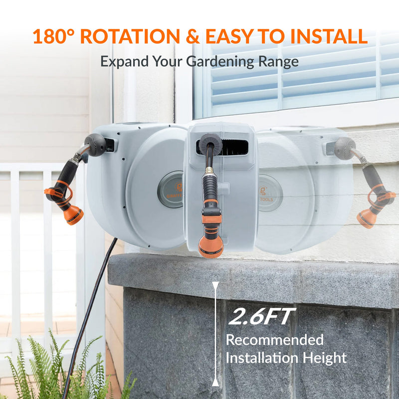 Load image into Gallery viewer, Retractable Garden Hose Reel-5/8 in-65ft

