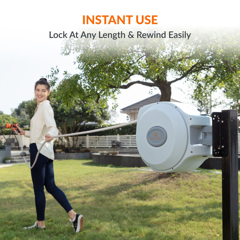 Load image into Gallery viewer, Retractable Garden Hose Reel-5/8 in-65ft

